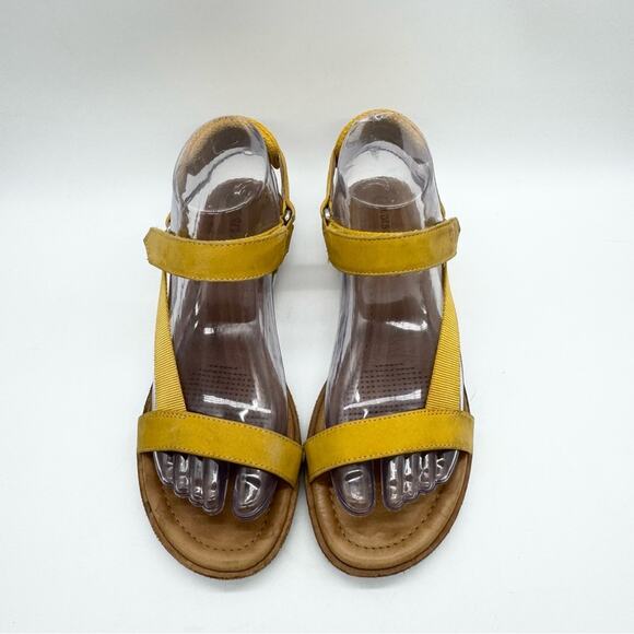 CC Corso Como Brawyn Strappy Nylon & Suede Sandal In Marigold Yellow Size 7 - Picture 5 of 13